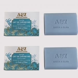 Duo de soins solides à texture exfoliante au lait de chèvre – ANITA & ZAHA