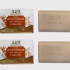 Duo de savons fabriqués en France, notes boisées – ANITA & ZAHA